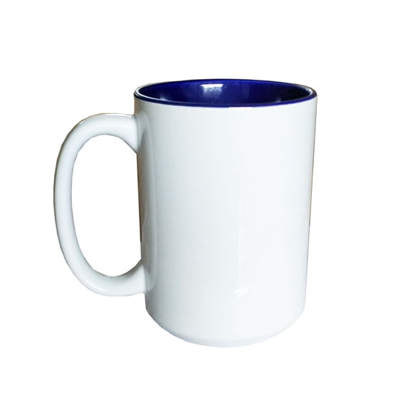 INTBUYING 15oz Two-Tone Mug 36pcs Blank Mug Sublimation Printing 15OZ Heat Press Coffee Tea Mugs