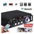 thumbnail image 2 of 600W Bluetooth Amplifier 2CH HIFI Stereo Power AMP USB FM Radio Car Home Theater ,Easy to Operate, 2 of 6