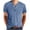 Light Blue, variant on AherBiu Mens Tee Shirts Button Crewneck T-Shirts Stretch Casual T Shirts for Men Summer Vintage Lightweight Henley Shirts