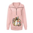 thumbnail image 4 of 2023 Sweat-Shirt Mode pour Femmes 50 % de Réduction Liquidation Mode et Confortable Imprimé Décontracté à Manches Longues Patchwork Pull Zippé, 4 of 4