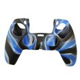thumbnail image 1 of LNGOOR For PlayStation 5 PS5 Controller Silicone Rubber Grip Cover Case, Black+Blue, 1 of 5