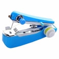 thumbnail image 1 of Liquidation! beishanbush Égreneuse Pratique Égreneuse Pratique Machine à Coudre Portable Machine à Coudre Portative Manuelle Mini Vêtements Tissu Outil de Raccommodage de Poche pour Bricolage Vêtements Rideau Tissu (Bleu) Taille Unique Bleu, 1 of 9
