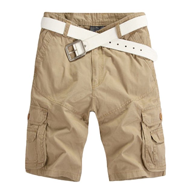 Birdeem Shorts Cargo Courts Décontractés pour Hommes Mode Unie Poches Zippées