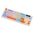 thumbnail image 4 of Bunblic Russian Mechanical Gaming Keyboard PBT Keycaps 38.5x14.5cm Wireless Keyboard blue yellow, 4 of 8