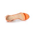 thumbnail image 4 of BLISSFUL STEP Women's Solid Color Glitter Ankle Strap Chunky Heels Sandals, 4 of 7