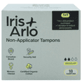 thumbnail image 1 of Iris + Arlo Organic Tampons Non Applicator, Regular, 100% Cotton, Chemical-Free, Non-toxic, No plastic (18 Count), 1 of 10