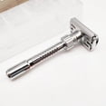 thumbnail image 2 of Manual Double Edge Safety Razor Plated with 5 Blades Reusable for Travel Men, 2 of 8