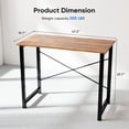 thumbnail image 3 of edx 47 inch Small Computer Writing Desk, Sturdy Workstation Game Table for Adult, Rustic Brown, 3 of 6