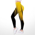 thumbnail image 2 of B91xZ Legging Taille Haute pour Femmes Entraînement Course Legging, Jaune TG, 2 of 5