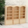 thumbnail image 3 of Wooden Miniature Bookcase, Dollhouse Bookcase, Dollhouse Decoration For Living Room Study Room Wood Color Bookcase, 3 of 8