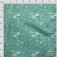 thumbnail image 4 of oneOone Georgette Viscose Sea Green Fabric Asian Japanese Pattern Sewing Craft Projects Fabric Prints By Yard 42 Inch Wide, 4 of 4