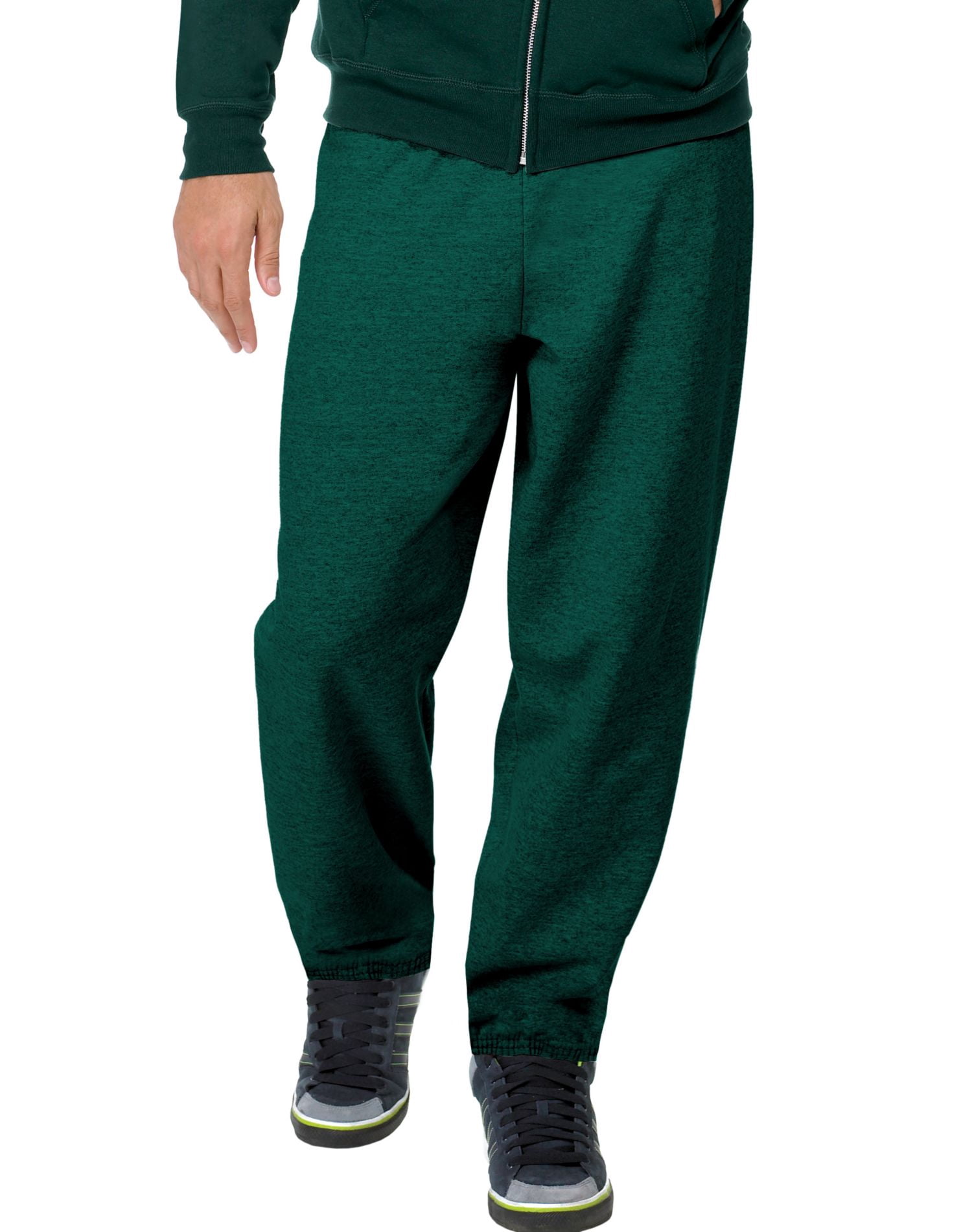 Hanes ComfortBlend EcoSmart Men`s Sweatpants - Best-Seller, XL, Deep Forest