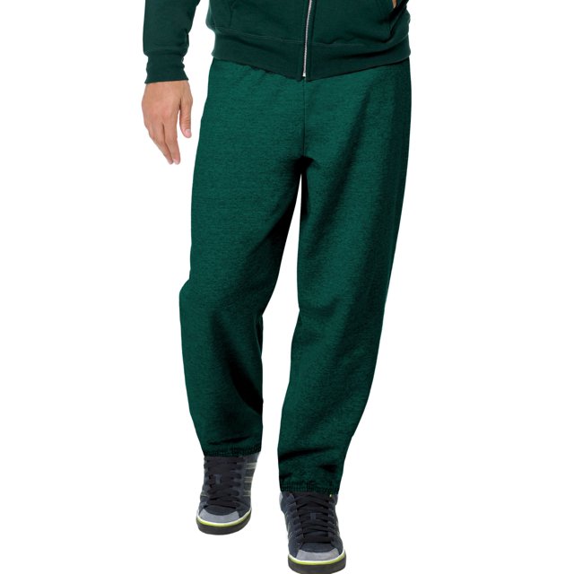 Hanes ComfortBlend EcoSmart Men`s Sweatpants - Best-Seller, S, Deep Forest