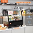 thumbnail image 2 of VEVOR Refrigerated Display Case, 3.5 Cu.Ft./100L, 2-Tier, Countertop Pastry Display Case Commercial Display Refrigerator with LED Lighting, TURBO Cooling, 2 of 9