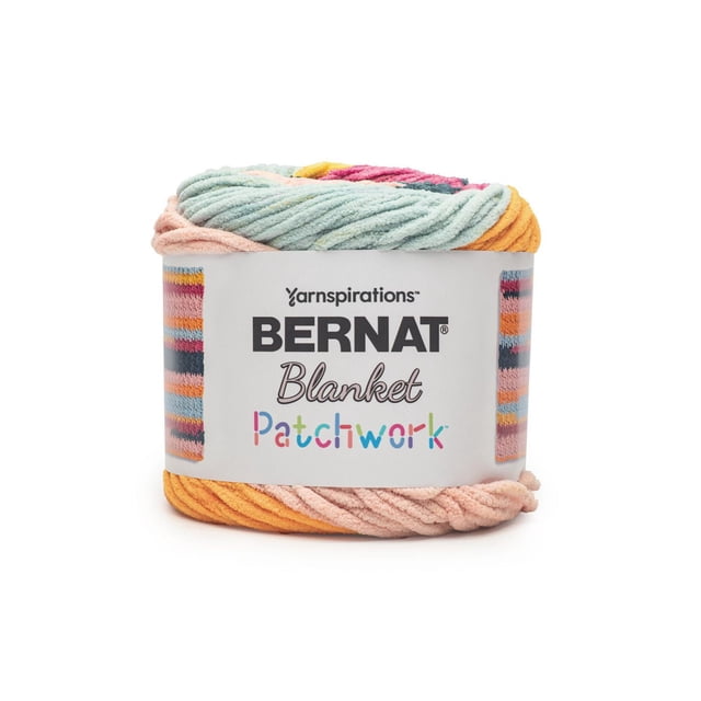 Bernat® Blanket Patchwork™ #6 Super Bulky Polyester Yarn, 10.5oz/300g 220 Yards