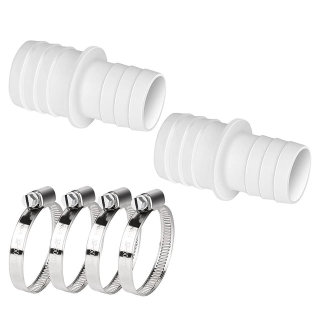 suyin Hose Connector Set With 32-38 Mm Hose Clamps – Pool Hose Adapter