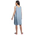 thumbnail image 4 of Moomaya Robe de Nuit Trapèze pour Femme à Col Rond Sans Manches en Coton Imprimé, 4 of 6