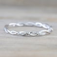 thumbnail image 1 of RKSTN Rings for Women Twisted Shape Diamondengagement stacking Matching anniversary Wedding Band for Women, 1 of 4