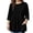 Black, variant on Blouses for Work Womens Western Tops Women's Plus Size Tops Western Top Tops for Women Boho Shirts for Women 3/4 Sleeve Loose Shirts Tunic(3XL)