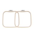 thumbnail image 4 of Siruishop 2 Pieces Cross Stitch Loops Hexagon Display Frame Reusable Cross Stitch Frame 20cmx20cm, 4 of 8