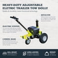 thumbnail image 2 of Tow Tuff TMD-35ETD8 Adjustable 3500 Lbs Capacity Electric Trailer Dolly, Green, 2 of 12