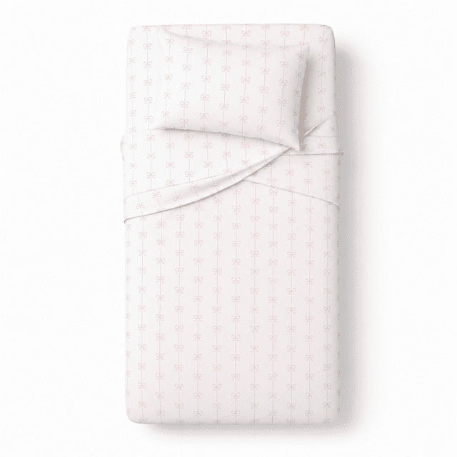 Mainstays Kids 220TC Cotton Bows Twin, 3 Piece Sheet Set