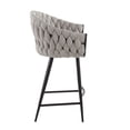 thumbnail image 3 of Tabouret à hauteur de comptoir Braided Matisse de LumiSource, 3 of 8