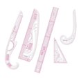 thumbnail image 2 of Règle de Courbe Française Règle de Courbe Tailleurs Règle Outils de Couture pour Créateur de Motifs 5 Pcs, 2 of 8