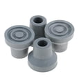 thumbnail image 4 of lionlar 4 Antislid Crutch Ferrules Rubber End Cane Replacement Tips Inside Diameter 13mm Gray, 4 of 8
