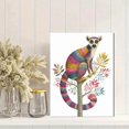 thumbnail image 2 of Qisvanset Watercolor Cat Portrait Canvas Print 12x16 Inch Cat Lover Gift Art, 2 of 8