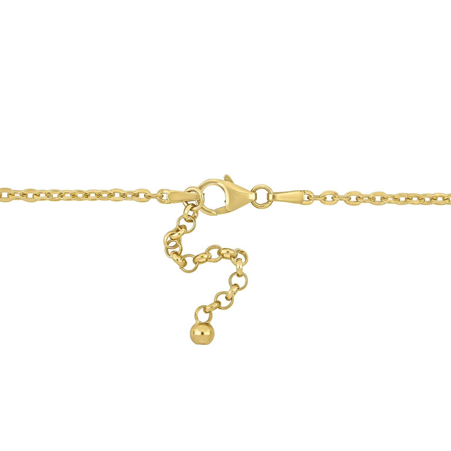Collier de Miabella avec perles culture d'eau douce en argent sterling plaqué en or jaune 18K