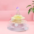 thumbnail image 3 of Cat Toy Roller Kitten Toys,4  Turntable Kitty Toys Roller Boredom Interesting Interactive Cat Toy Physical Exercise Puzzle Kitten Toy With Spring Star For Kitten Supplies, 3 of 8