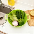 thumbnail image 4 of Small Colander Set for Fruit and Vegetable Rinse — Mini 75in Food Strainer with Double Handles for Pasta Fresh Produce and Kitchen Use, 4 of 4