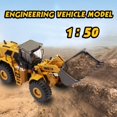 thumbnail image 2 of 1/50 Scale Alloy Construction Bulldozer Toys, Metal Construction Vehicles Loader Machine Model Toy for Kids 6+, 2 of 6