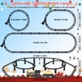 thumbnail image 3 of UFULMN Electric Train Set with 3D Elevated Tracks Quiet Mode Christmas Train Maximum Recommended Age 3+ for Kids Material, 3 of 6