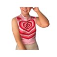 thumbnail image 1 of Women's Print Knitted Sleeveless Crop Tank Tops Y2K Color Block Vest, 1 of 10