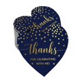 thumbnail image 1 of Inkdotpot Pack Of 50 Real Gold Foil Paper Tags Thanks For Celebrating With Me Birthday Favor Hang Tags, 1 of 6