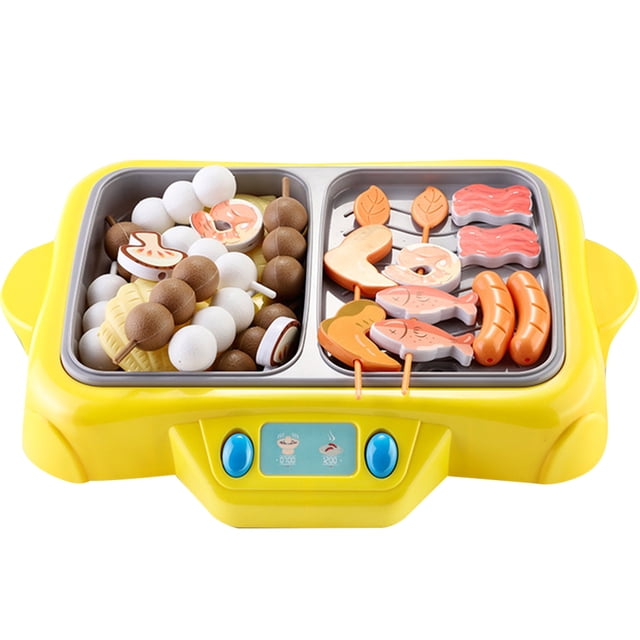 Bangcool Kids Pretend Play Set Spray Mist Grilling Pretend Food Toy Kitchen Playset