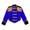 thumbnail image 3 of Hansber Ensemble de Performance de Batteur pour Garçons Enfants, Veste à Franges et Chapeau Bleu Royal 4, 3 of 7