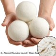 thumbnail image 4 of Bamboohart Reusable Natural Wool Dryer Balls for EcoFriendly Laundry ⭐ё ьμ д\ `μ ⭐. кц θ ∫△ G2F9, 4 of 9