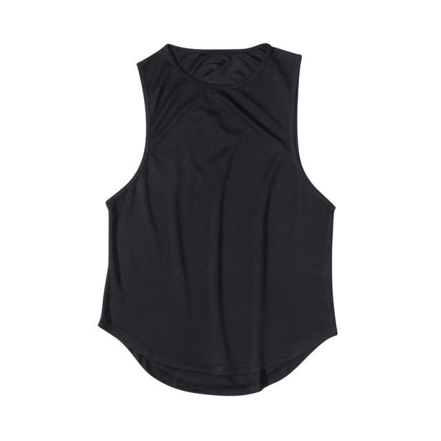 Birdeem Tank Top for Men, a solid color sleeveless hooded blouse in black. Designed for casual and outdoor summer wear, it features a lightweight and breathable fabric with a rounded hem. Available in sizes M to XXXL, suitable for pairing with jeans or shorts.