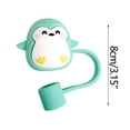 thumbnail image 2 of Apmemiss Clearance Reusable Silicone Straw Tips Cover for 6 To 8 mm Straws, Portable Cute Straw Caps Covers Creative Straw Plug Drinking Dust Cap for Home Kitchen Accessories, 2 of 3