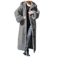 thumbnail image 1 of Kcodviy Women Casual Solid Knit Long Lightweight Sweater Cardigans for Women Button Plus Size Long Winter Long Cardigans for Women Sleeve Sweater Long Cardigan Long Plus Size Coats Coat, 1 of 4