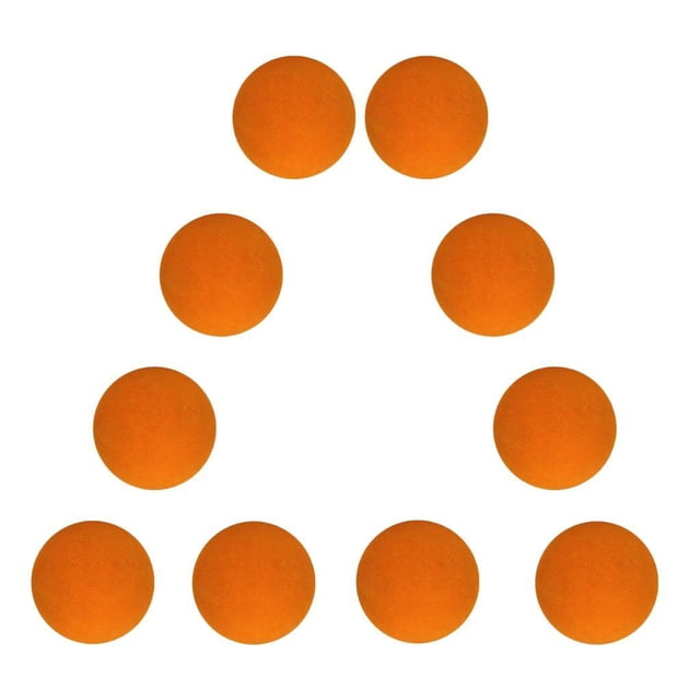 maskred 10 Pieces EVA Foam Golf Swing Training Exercises Balls Practice Orange 42mm 1Set