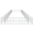thumbnail image 2 of vidaXL Gabion Lit Surélevé Acier Galvanisé 400x100x20 cm, 2 of 4