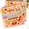 thumbnail image 3 of Coloring Book Coloring Book 40 Sheets Of Food Fruit Cartoon Children Over 4 Years Old Coloring Book Christmas Ornament Craft Kits Back Pack Dog Party for Kids Coloring Book Pencils Adult Coloring Kits, 3 of 3