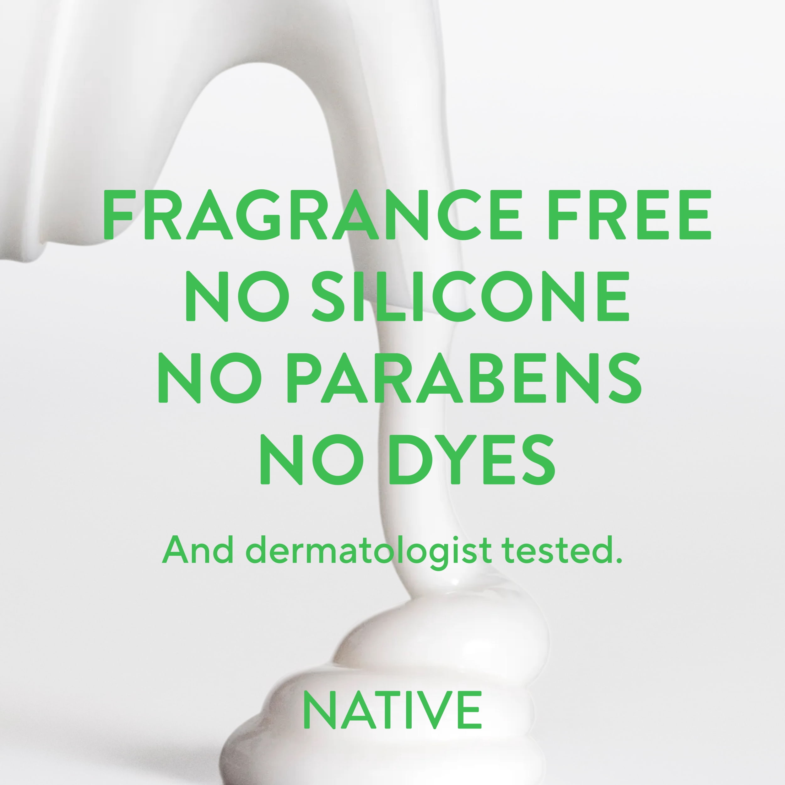 Nettoyant doux pour le visage Native pour peau sensible, sans parfum, sans sulfate, avec vitamine B3 et aloès, testé dermatologiquement, 50 mL