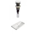thumbnail image 1 of American Imaginations 23.82-in. W 1 Hole Ceramic Top Set In White Color - Overflow Drain Incl. AI-30746, 1 of 9