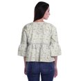 thumbnail image 2 of Moomaya T-Shirt à Col Rond pour Femmes à Manches Évasées, Haut Court en Coton Imprimé, Haut Décontracté, 2 of 4