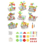 106pcs Construction de forages électriques Blocs de construction Animaux Plantes Créative Bâtiment Activités pédagogiques Jeux de réflexion